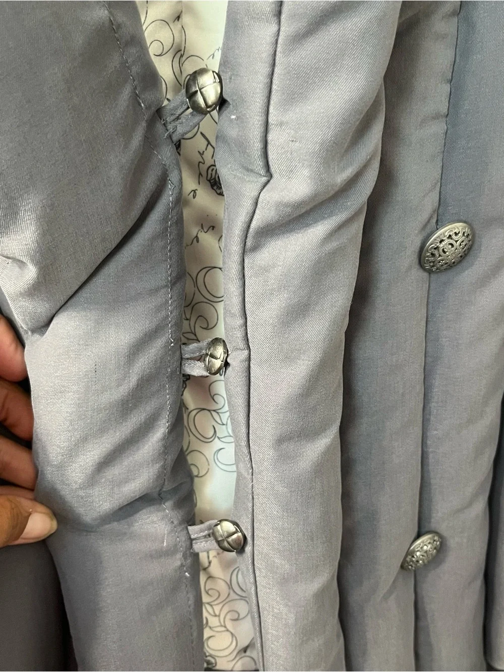 Free People Office Duvet Quilted Jacket Blazer Grey #gorpcore #streetwear. LG